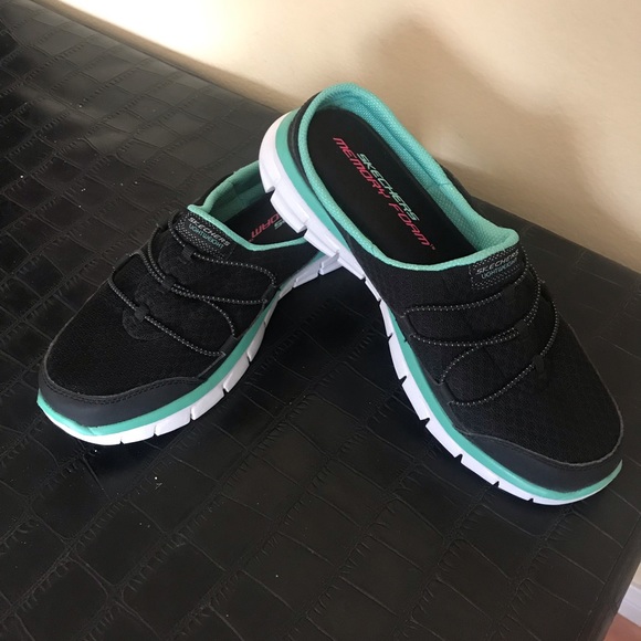 skechers memory foam mules